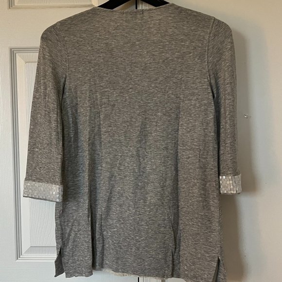 CALYPSO Saint Barth french terry top with embellishments SIZE S - Picture 2 of 4